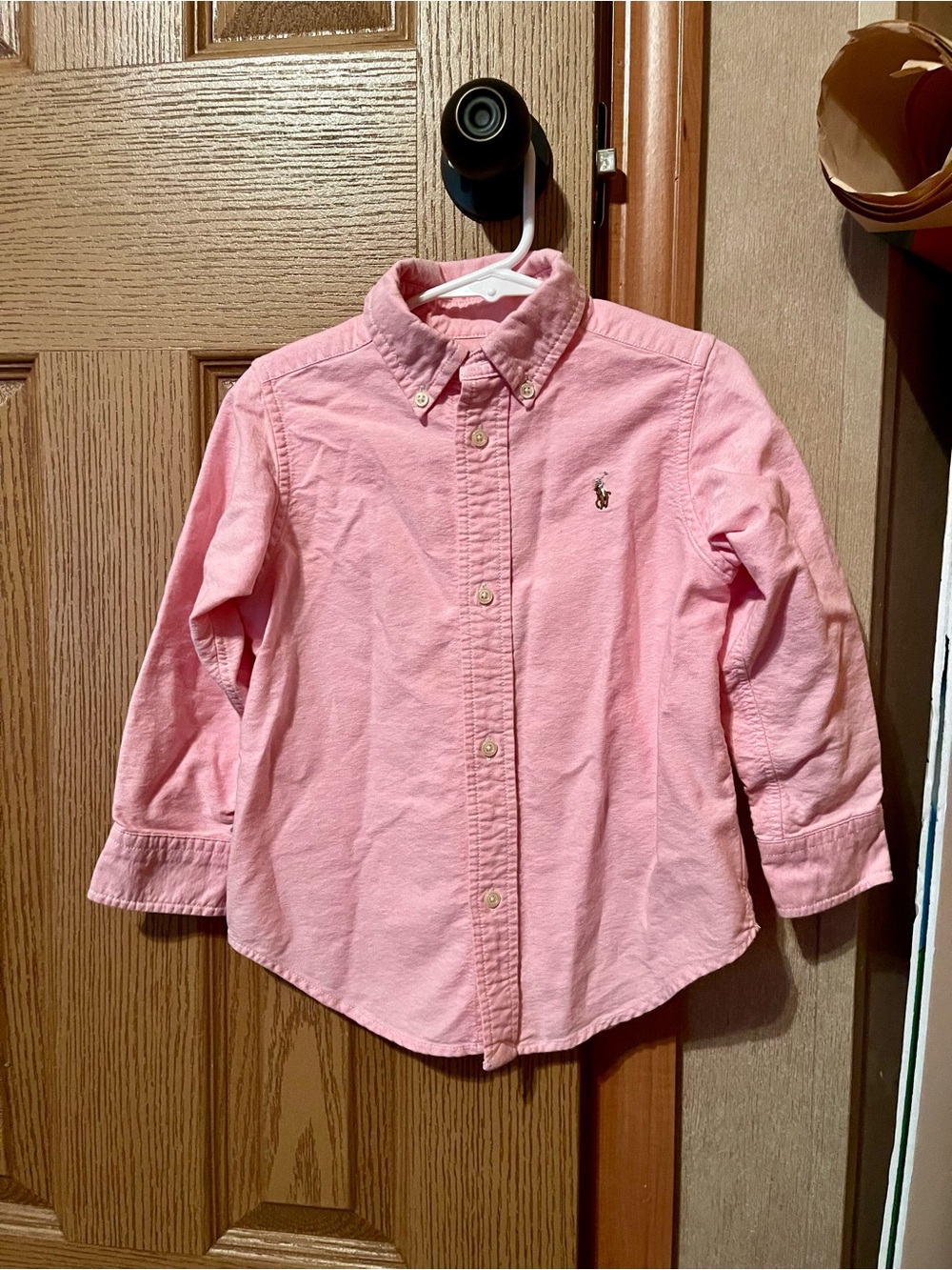 Ralph Lauren Kids Pink Button-Down Oxford Shirt